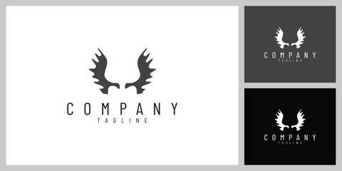 WildCrown &ndash; Elegant Deer Antlers Emblem Inspired by Nature and Adventure
