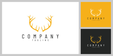 WildCrown &ndash; Elegant Deer Antlers Emblem Inspired by Nature and Adventure
