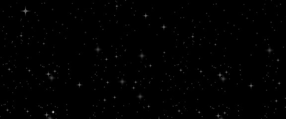 Vector night star sky design.