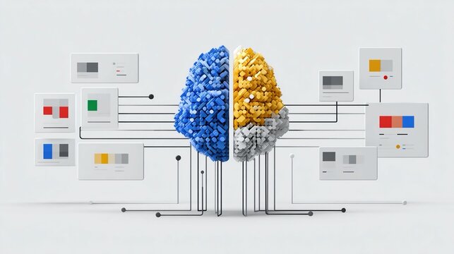Machine learning feature selection identifying the most relevant variables to improve model efficiency and predictive power.