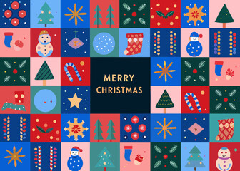 Fototapeta premium seamless pattern with christmas trees