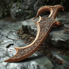 3D render iconA clay sculpture of a legendary hero from a fantasy novel, capturing their heroic essence 3D render