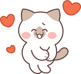 Fototapeta premium 고양이 이모티콘