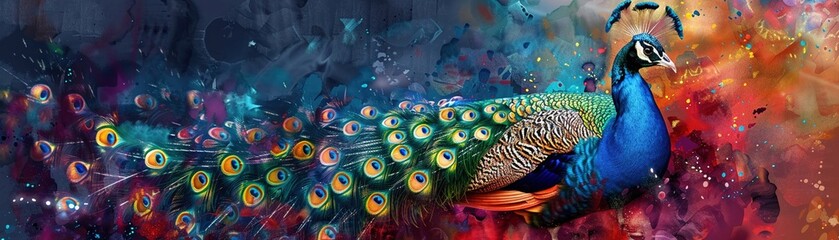 A captivating watercolor portrait of a wise old owl perched on a mosscovered branch  ,3D