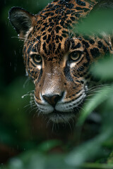 portrait of a leopard. Generative AI