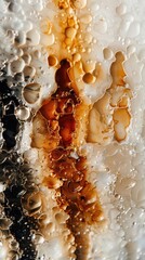 A Close-up Shot of a Abstract watercolor silhouettes of diverse people facing forward