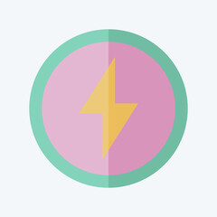 Icon Energy. related to Charging symbol. flat style. design editable