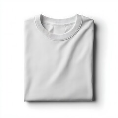 Plain white tshirt isolated on white background