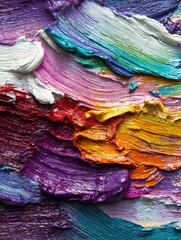 thick textured paint smear abstract color surface brush stroke acrylic vibrant surface oil swatch expression detail mix palette professional pigment artwork texture vivid expressive blur wallpaper