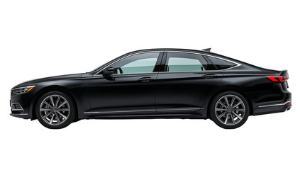 Fototapeta premium Sleek modern sedan in luxurious obsidian finish, radiating power and sophistication, an automotive