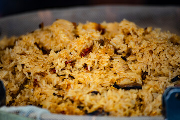 a bowl of classic Taiwanese traditional oily rice