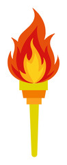 ANTORCHA DE FUEGO VECTORIZADA