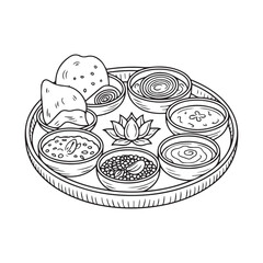 Circle of Taste &ndash; Traditional Food Mandala Design