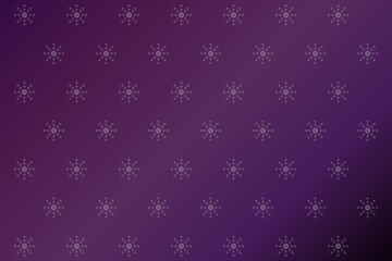 紫の雪の結晶のシームレスパターン背景 