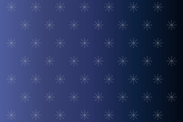 青の雪の結晶のシームレスパターン背景 
