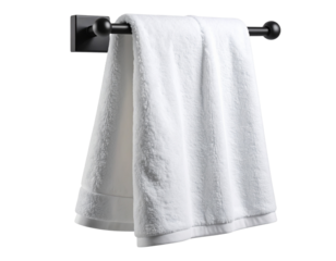 white towel on a white background