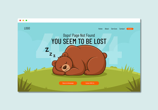 Error Page Design With Illustration