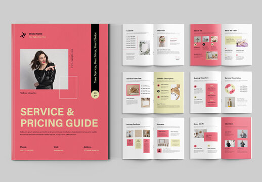 Service And Pricing Guide Brochure Layout