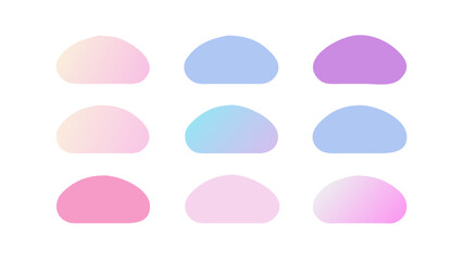 Pastel gradient shapes background with soft colors for design template and modern abstract art concept theme use