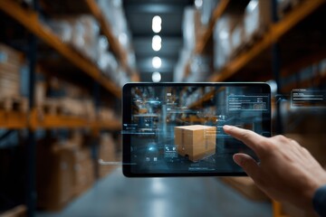 Smart warehouse management system enhances efficiency with augmented reality technology in modern logistics environment
