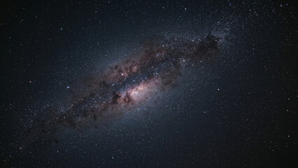 Fototapeta premium Tarantula nebula in shades of deep pink and purple.