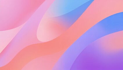 Abstract design with soft, flowing curves and vibrant, pastel colors.
