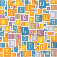 Striking text-based vector backdrop for bold statements