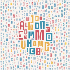 Striking text-based vector backdrop for bold statements