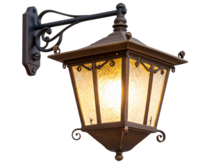 Classic Porch Light PNG Isolated on Transparent Background