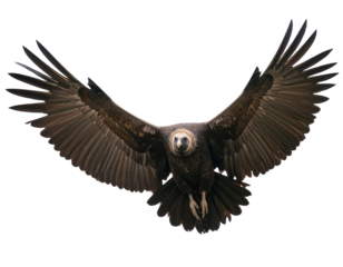 Majestic Condor PNG Isolated on Transparent Background