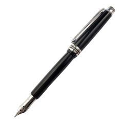 Sleek black fountain pen (1)