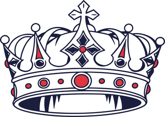 Queen Themed Design Illustration. Royal Queen Design with Crown and Jewelry. Elegant Queen Portrait Design for Creative Artwork. Regal Queen Themed Illustration for Royal Concepts. Fantasy Queen