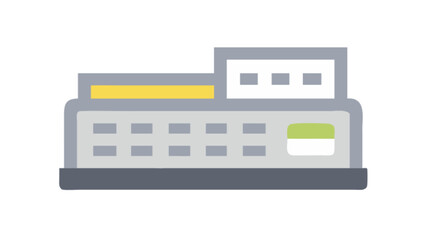 Isolated server vector illustration for computer network and data center it infrastructure solution design
