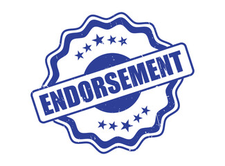 Endorsement Rubber Stamp Seal with a Decorative Border