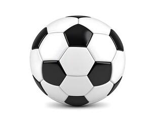 Fototapeta premium Classic Black and White Soccer Ball for Sports and Recreation