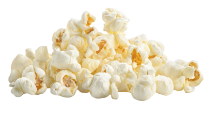 Pile of popcorn kernels close-up.