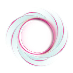 Neon halo rings glowing