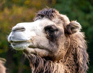 Obraz premium Close-up of a camel's head