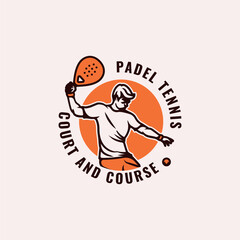 Padel Tennis Court and Course Logo