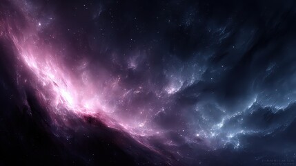 Obraz premium Abstract Cosmic Tapestry Of Swirling Nebulae