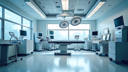 Modern Operating Room with Surgical Equipment