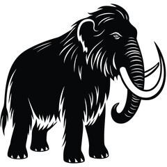 Obraz premium Mammoth Silhouette