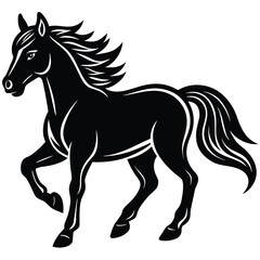 Mustang Horse Silhouette