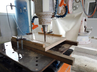 3D V cnc stone milling robot