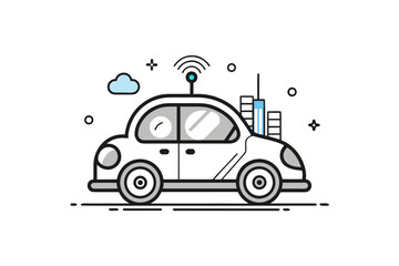 Futuristic baby city car with bubble lights feature