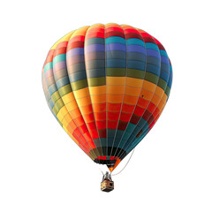 Fototapeta premium Colorful hot air balloon against black background (2)