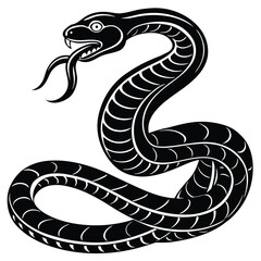 Fototapeta premium Python Silhouette