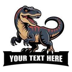 Angry T-Rex Dinosaur Minimalistic Logo Icon Isolated on a white background, dinosaur, character, design, t-rex, drawing, cartoon, vector, animal. © Pushpa