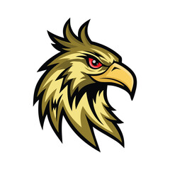 illustration of eagle head logo vector