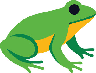  Frog icon set. Vector illustration